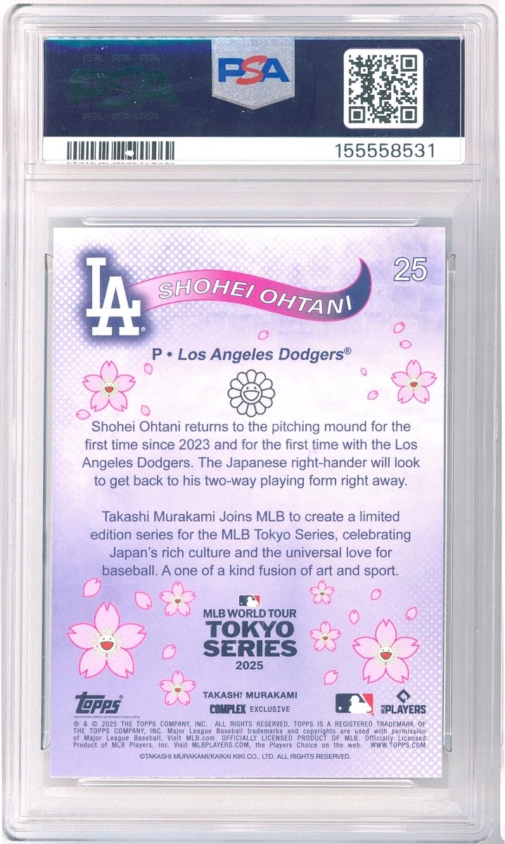 2025 Topps Murakami Tokyo Series Shohei Ohtani 25 PSA 10 GEM MT Dodgers - Kapascope