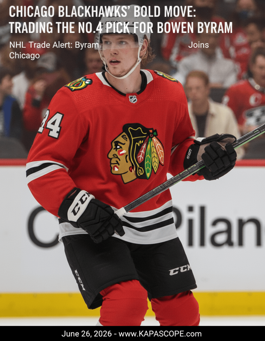 Chicago Blackhawks' Bold Move: Trading the No. 4 Pick for Bowen Byram - Kapascope
