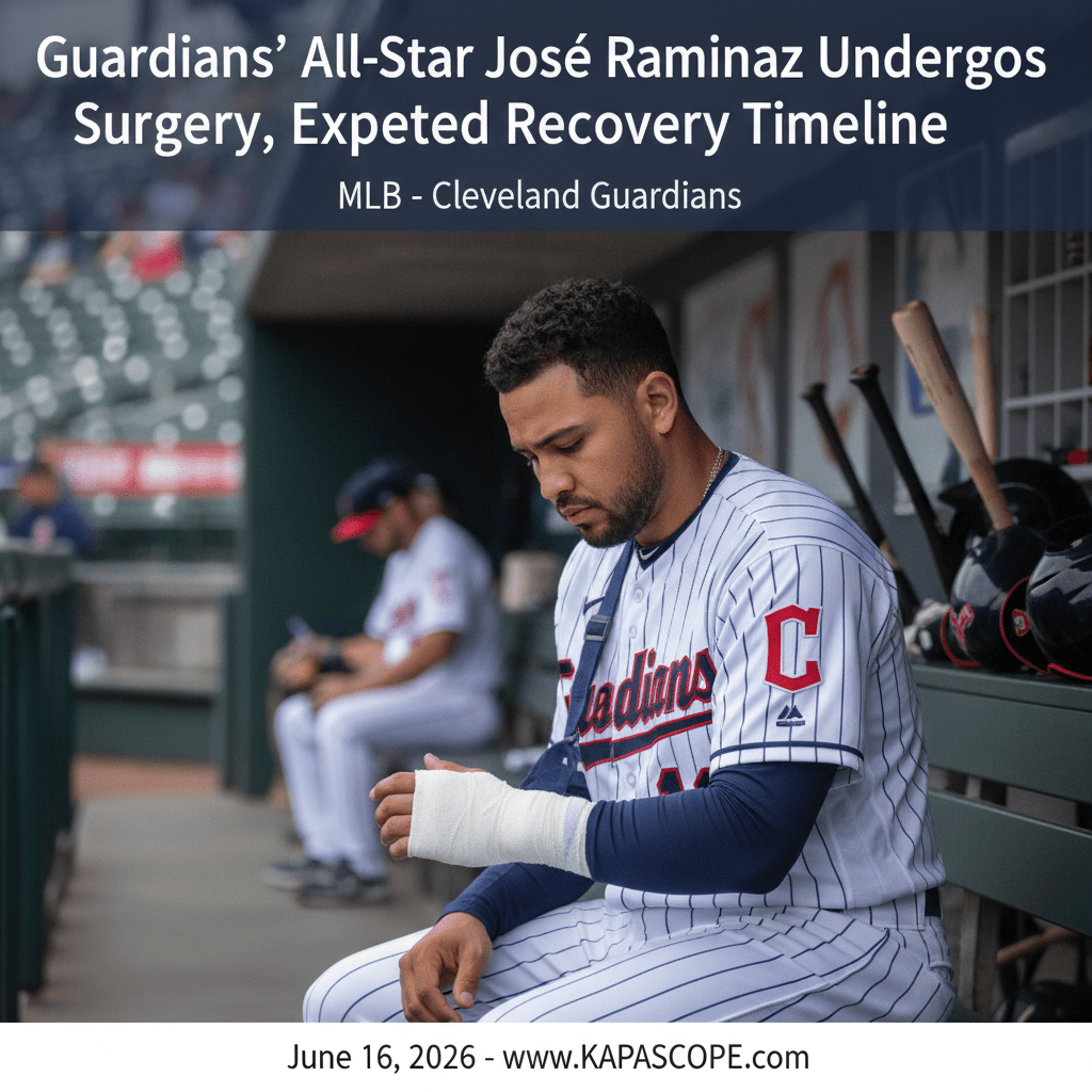 Guardians' All-Star José Ramírez Undergoes Surgery, Expected Recovery Timeline - Kapascope
