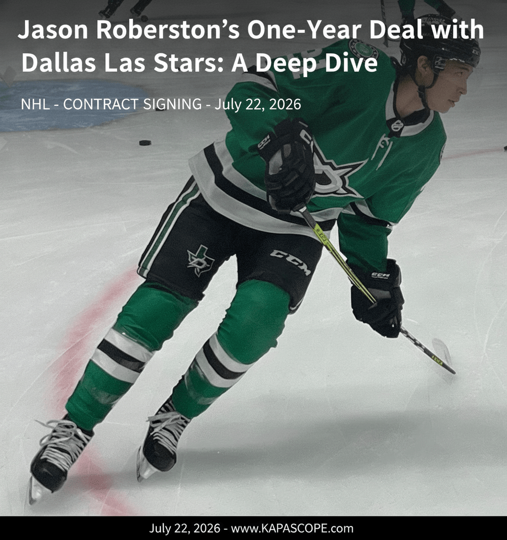 Jason Robertson's One-Year Deal with Dallas Stars: A Deep Dive - Kapascope