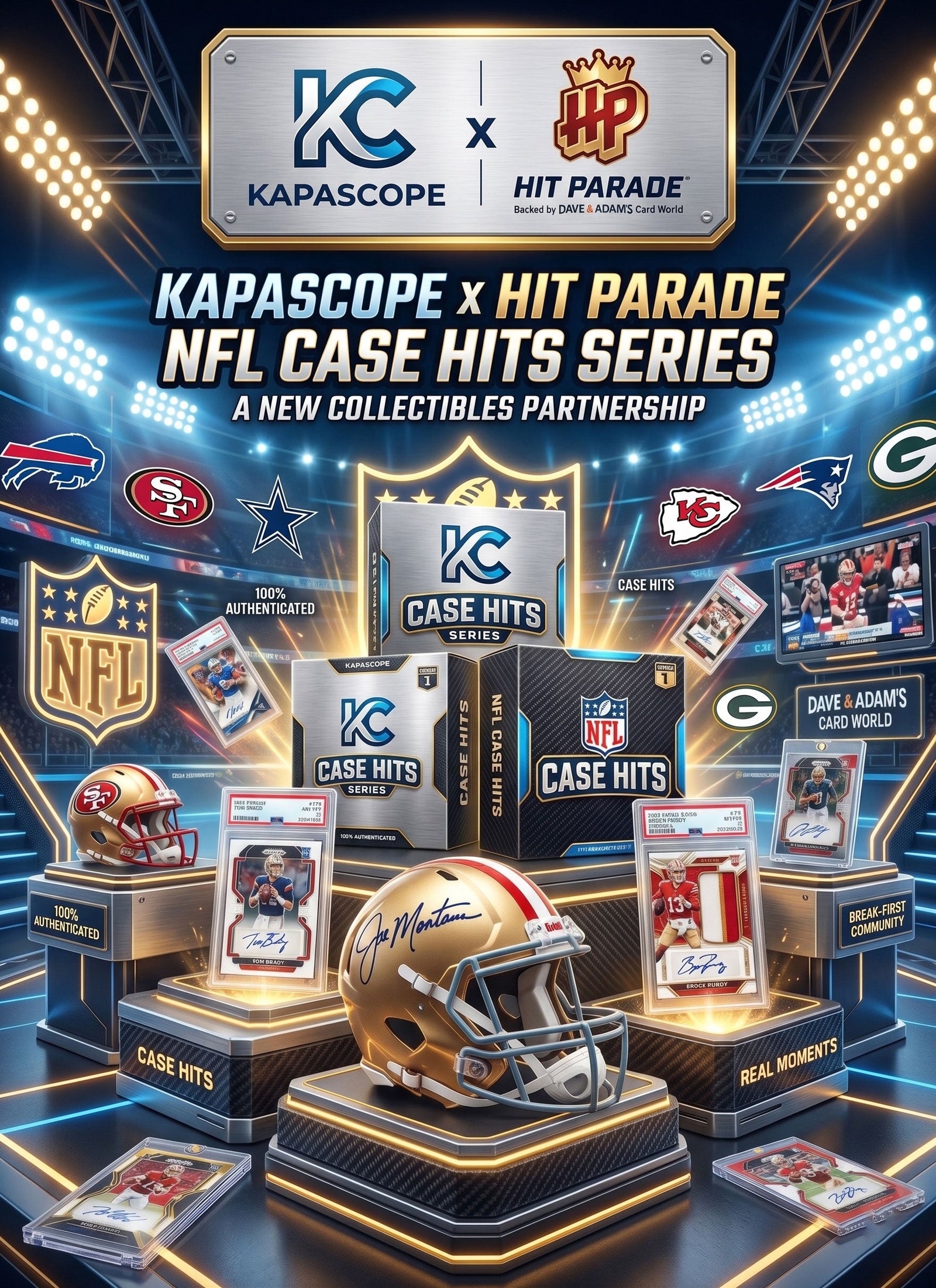 Kapascope x Hit Parade NFL Case Hits Series: Premium Football Cards, Authenticated Memorabilia and Collector-First Breaks - Kapascope