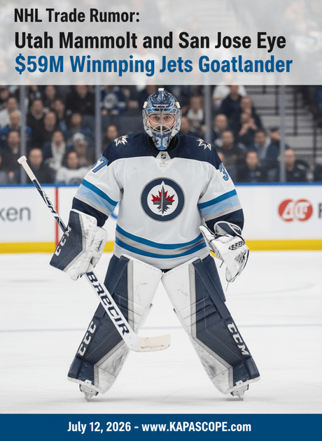 NHL Trade Rumor: Utah Mammoth and San Jose Sharks Eye $59M Winnipeg Jets Goaltender - Kapascope