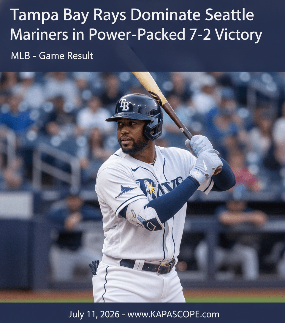 Tampa Bay Rays Dominate Seattle Mariners in Power-Packed 7-2 Victory - Kapascope