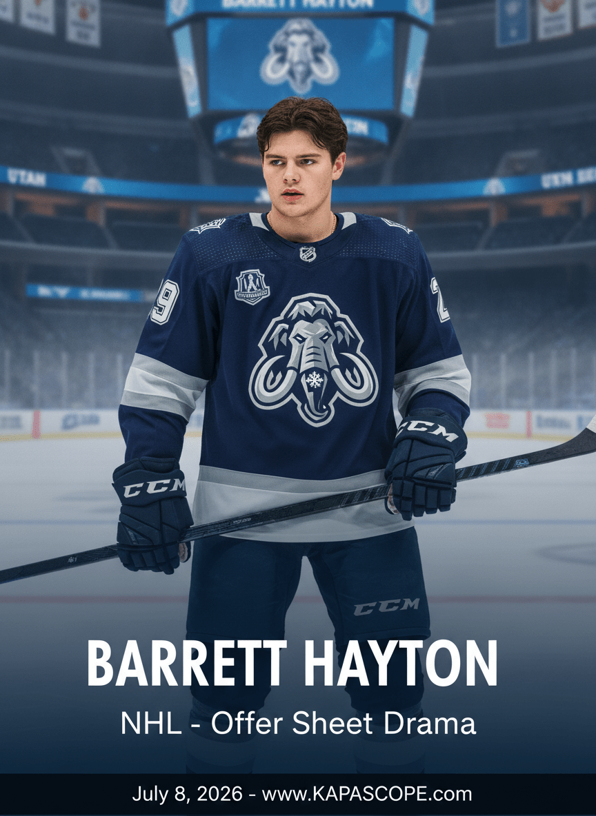 Utah Mammoth Match Devils' Offer Sheet for Barrett Hayton: Implications and Future Prospects - Kapascope