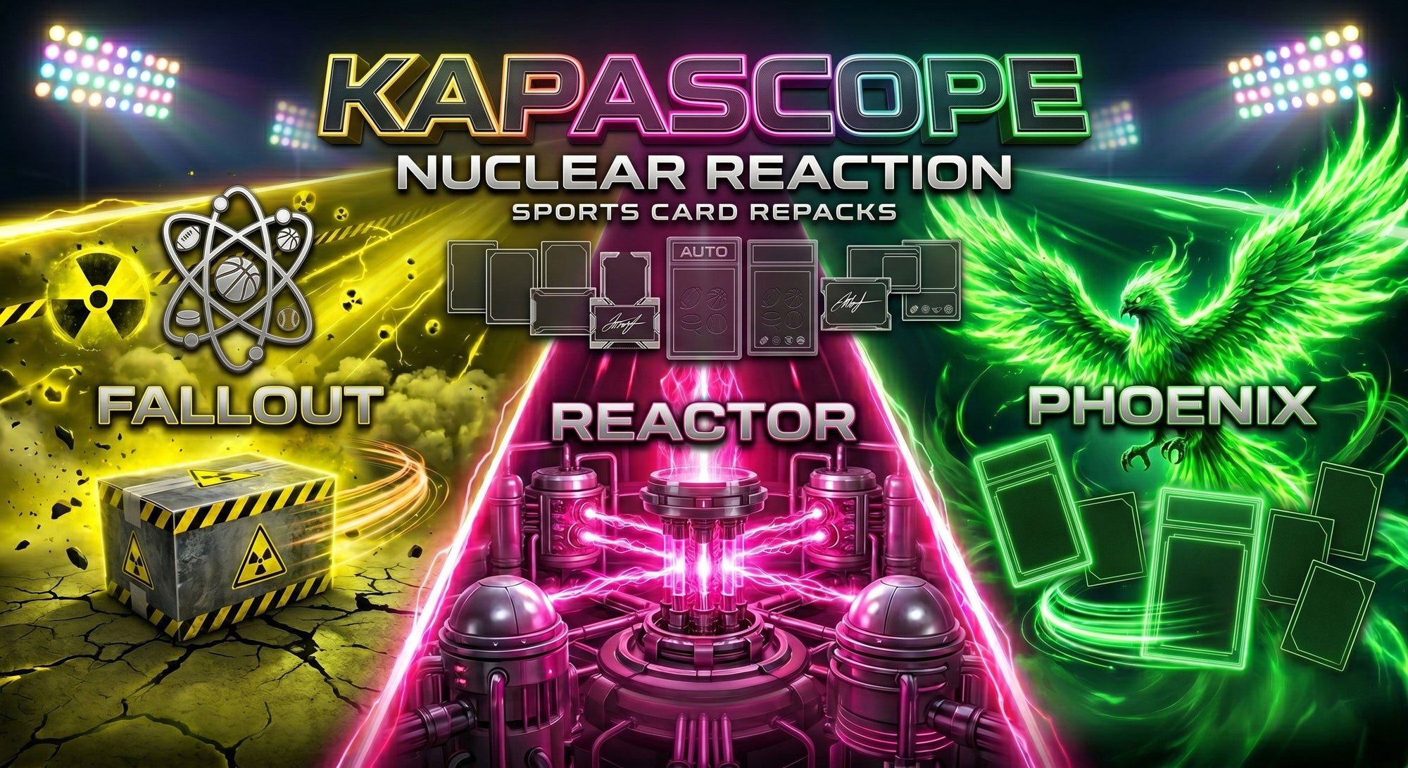 Kapascope Nuclear Reaction Sports Card Repacks - Kapascope