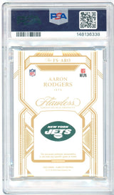 2023 Panini Flawless Aaron Rodgers Flawless Laundry Tags FS-ARO 3/3 PSA 10 Gem Mint Jets - Kapascope