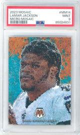 2023 Panini Mosaic Lamar Jackson Micro Mosaic MM14 PSA 9 Mint Baltimore Ravens - Kapascope
