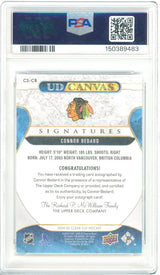 2024-25 Upper Deck Clear Cut Connor Bedard UD Canvas Signatures CS-CB PSA 9 Mint Auto 8 - Kapascope