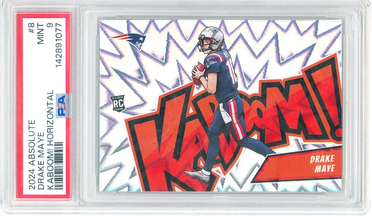 2024 Absolute Drake Maye Kaboom! Horizontal 8 PSA 9 Mint New England Patriots Rookie - Kapascope