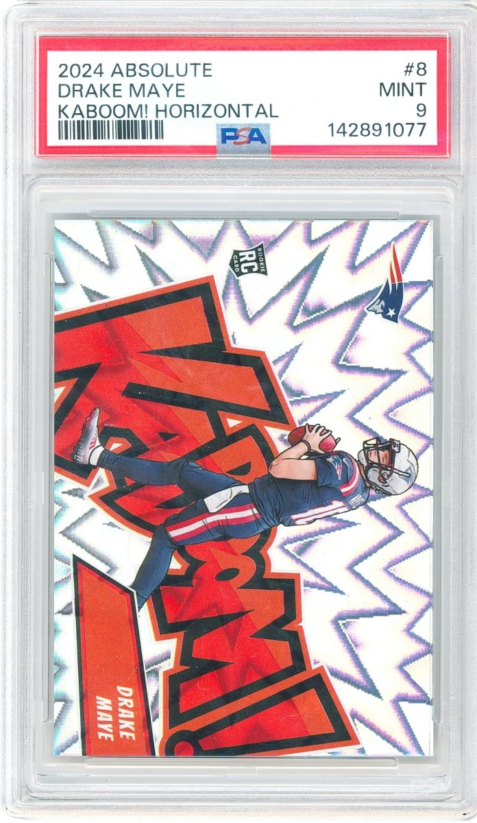 2024 Absolute Drake Maye Kaboom! Horizontal 8 PSA 9 Mint New England Patriots Rookie - Kapascope