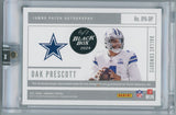 2024 Panini Black Box 2021 Panini Eminence Dak Prescott Jumbo Patch Auto Green JPA-DP 1/1 - Kapascope