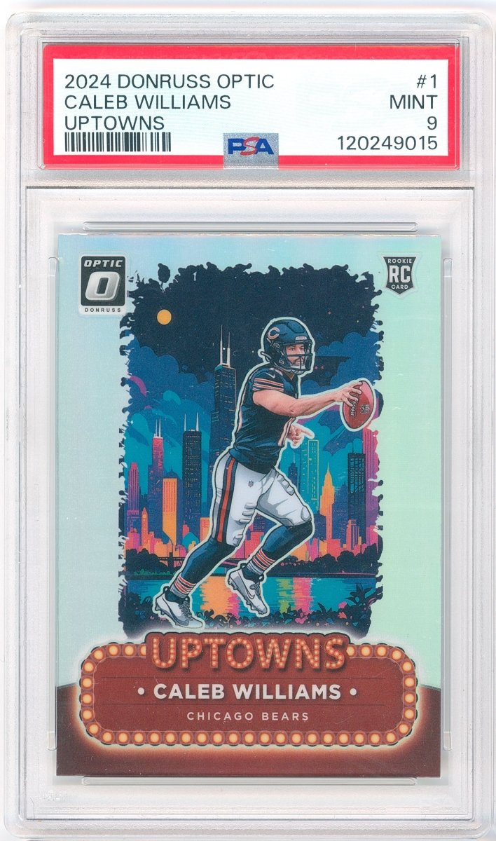 2024 Panini Donruss Optic Caleb Williams Uptowns Rookie 1 PSA 9 Mint - Kapascope