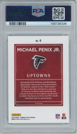 2024 Panini Donruss Optic Uptowns Michael Penix Jr. Rookie 9 PSA 9 MINT - Kapascope