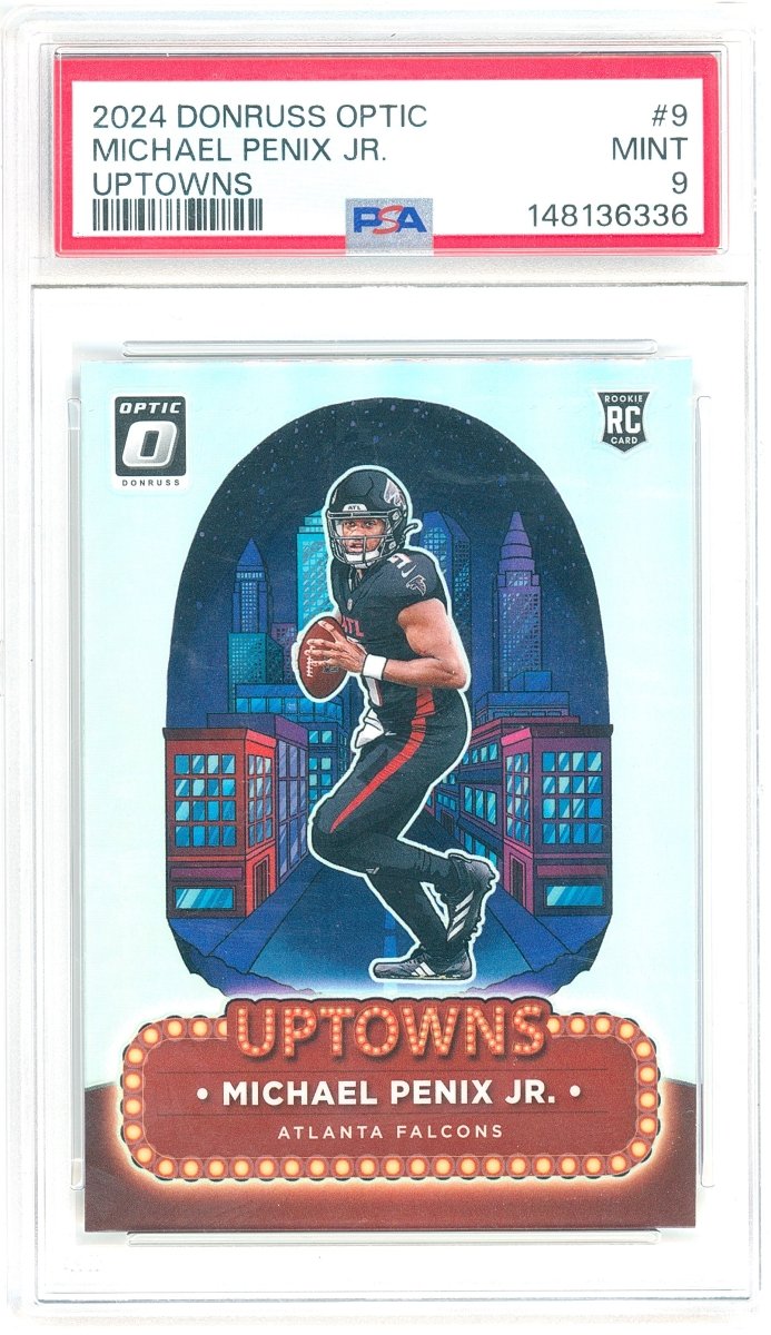 2024 Panini Donruss Optic Uptowns Michael Penix Jr. Rookie 9 PSA 9 MINT - Kapascope