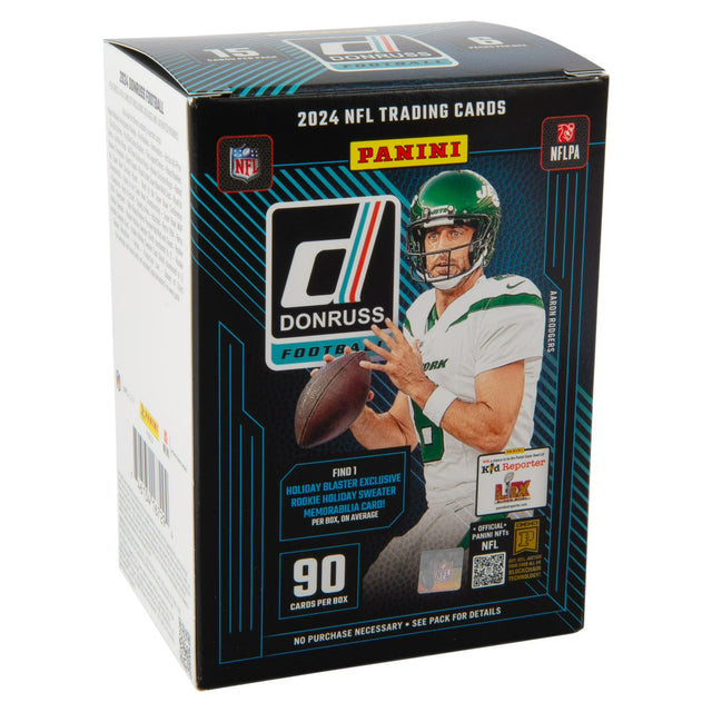 2024 Panini Donruss Football Holiday Blaster Box front packaging