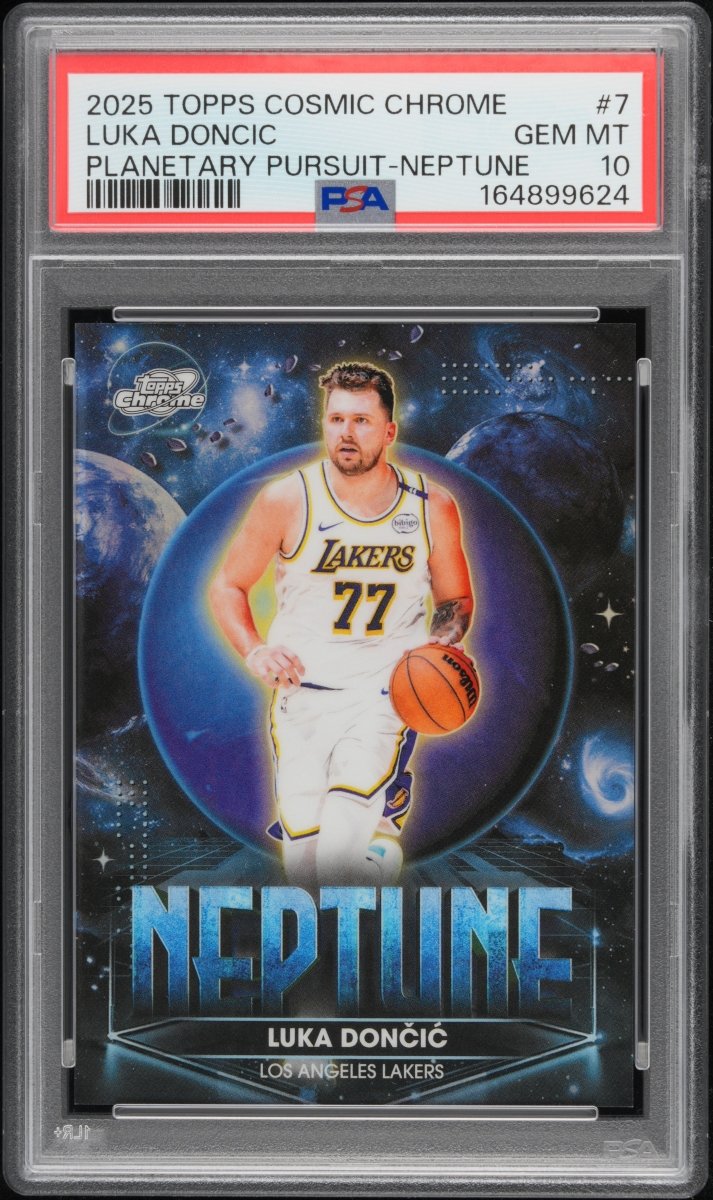 2025-26 Topps Cosmic Chrome Luka Dončić Planetary Pursuit Neptune PPN-7 PSA 10 POP 3 - Kapascope