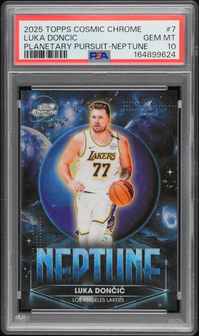 2025-26 Topps Cosmic Chrome Luka Dončić Planetary Pursuit Neptune PPN-7 PSA 10 POP 3 - Kapascope