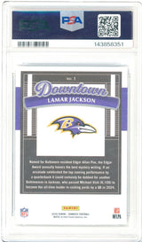 2025 Donruss Lamar Jackson Downtown! 1 PSA 10 Gem Mint Baltimore Ravens - Kapascope
