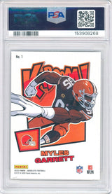 2025 Panini Absolute Myles Garrett Kaboom! Horizontal 1 PSA 9 Mint Browns - Kapascope