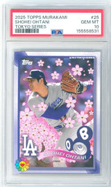 2025 Topps Murakami Tokyo Series Shohei Ohtani 25 PSA 10 GEM MT Dodgers - Kapascope