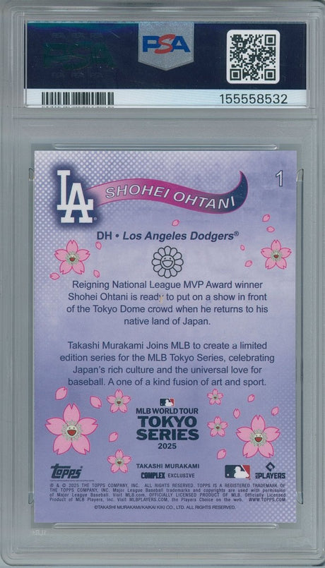 2025 Topps Takashi Murakami Shohei Ohtani MLB Tokyo Series 1 PSA 10 Gem Mint - Kapascope